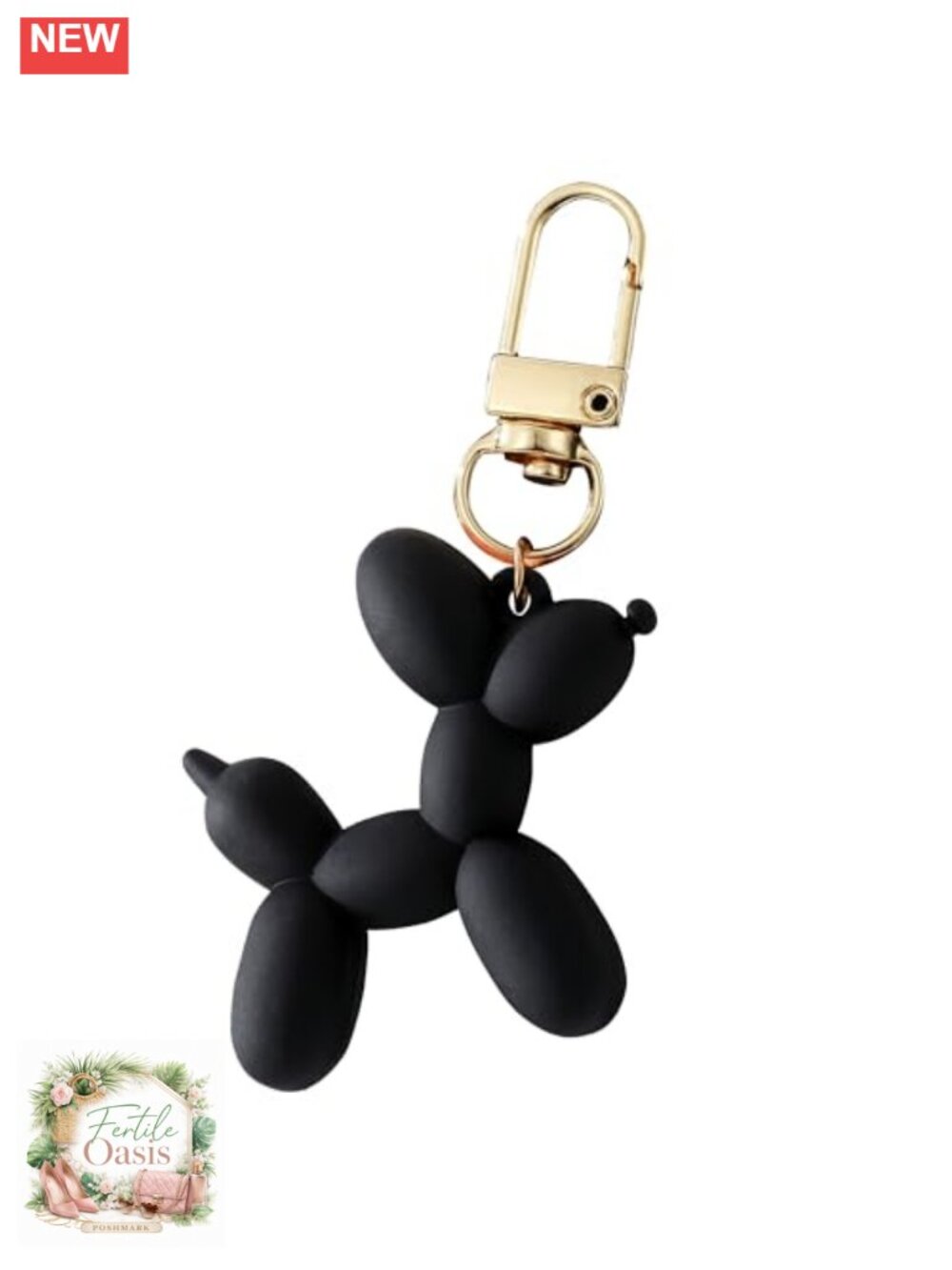 Resin Balloon Dog Keychain Cute Key Chain Bag Charm